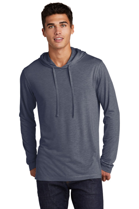 Sport-Tek  PosiCharge  Tri-Blend Wicking Long Sleeve Hoodie ST406 True Navy Heather