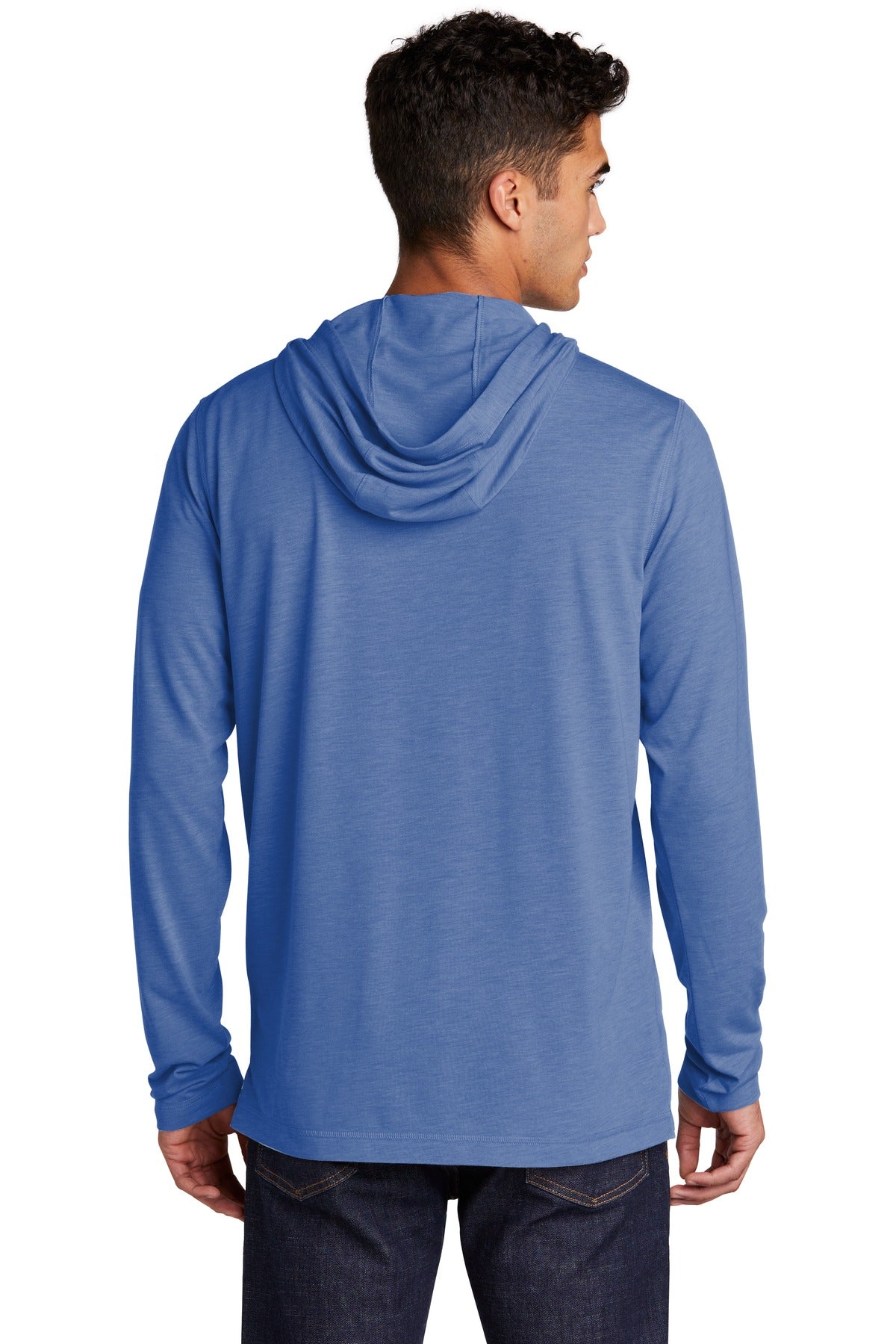 Sport-Tek  PosiCharge  Tri-Blend Wicking Long Sleeve Hoodie ST406 True Royal Heather