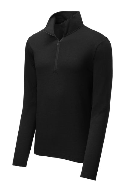 Sport-Tek  PosiCharge  Tri-Blend Wicking 1/4-Zip Pullover. ST407 Black Triad Solid
