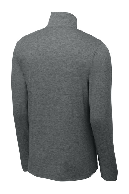 Sport-Tek  PosiCharge  Tri-Blend Wicking 1/4-Zip Pullover. ST407 Dark Grey Heather