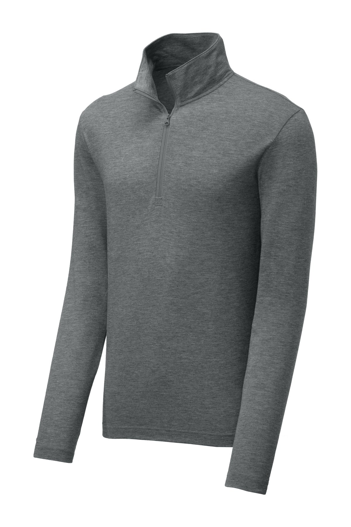 Sport-Tek  PosiCharge  Tri-Blend Wicking 1/4-Zip Pullover. ST407 Dark Grey Heather