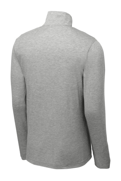 Sport-Tek  PosiCharge  Tri-Blend Wicking 1/4-Zip Pullover. ST407 Light Grey Heather
