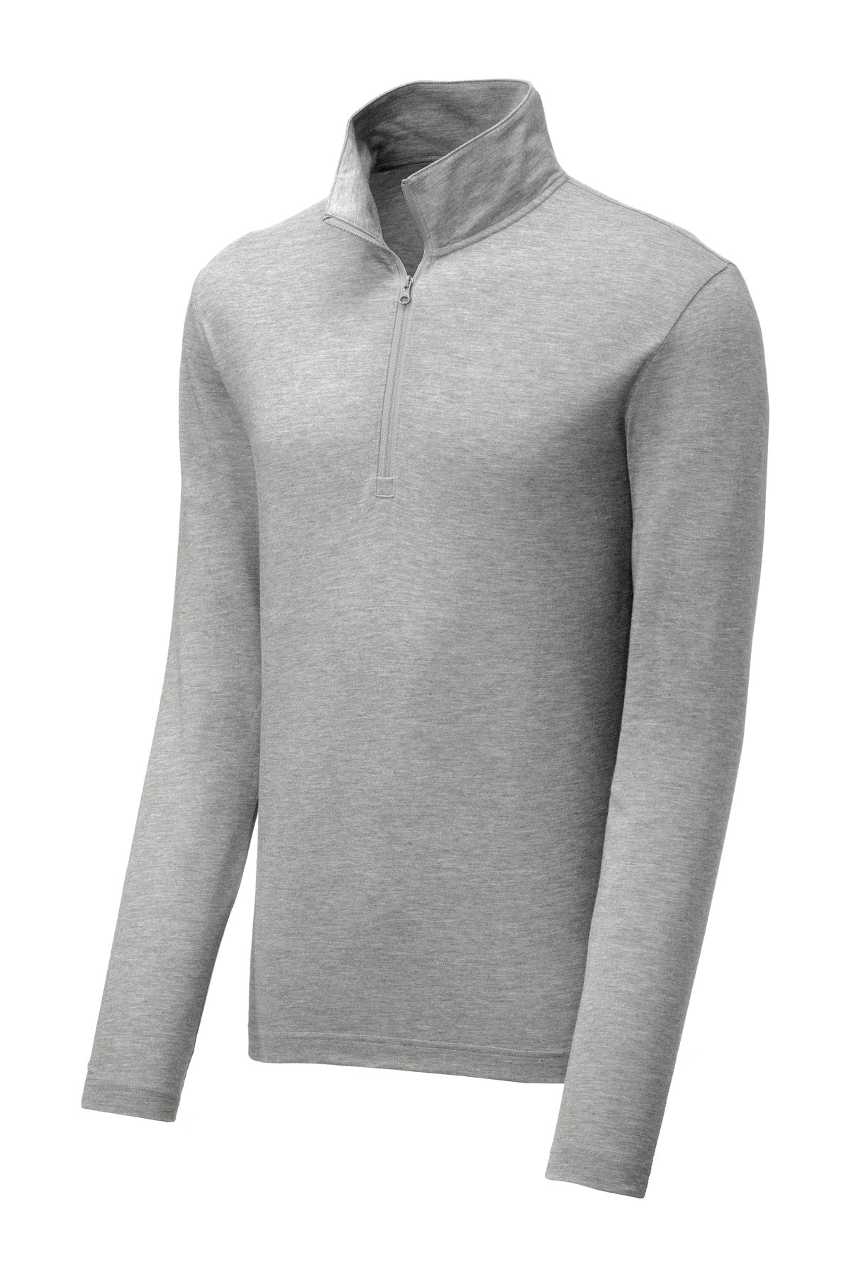 Sport-Tek  PosiCharge  Tri-Blend Wicking 1/4-Zip Pullover. ST407 Light Grey Heather
