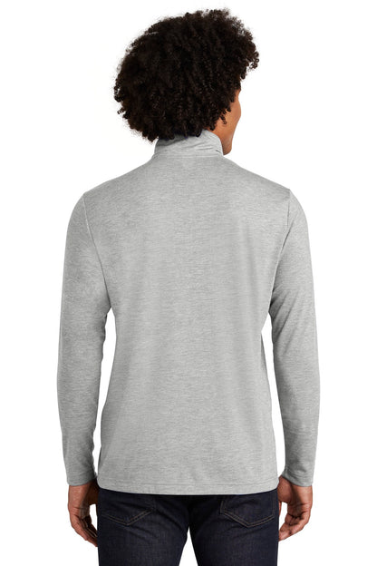 Sport-Tek  PosiCharge  Tri-Blend Wicking 1/4-Zip Pullover. ST407 Light Grey Heather