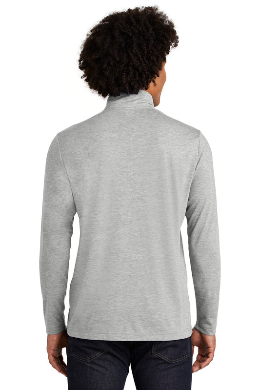Sport-Tek  PosiCharge  Tri-Blend Wicking 1/4-Zip Pullover. ST407 Light Grey Heather