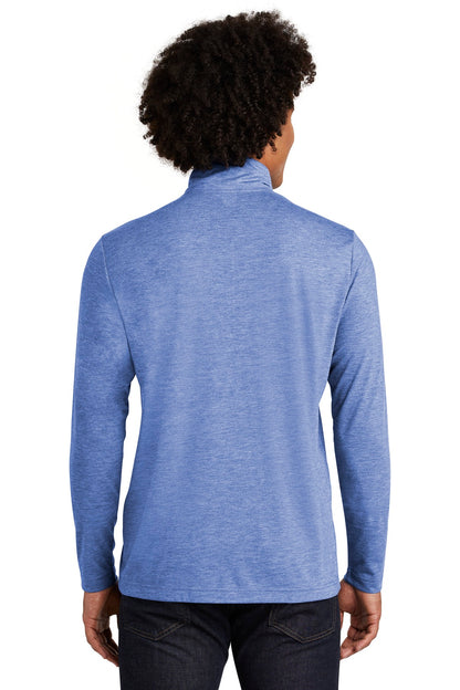 Sport-Tek  PosiCharge  Tri-Blend Wicking 1/4-Zip Pullover. ST407 True Royal Heather