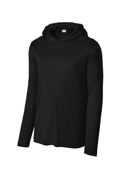 Sport-Tek Posi-UV Pro Long Sleeve Hoodie ST420LSH Black