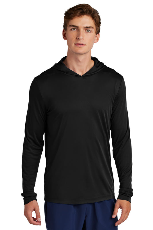 Sport-Tek Posi-UV Pro Long Sleeve Hoodie ST420LSH Black