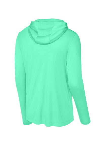 Sport-Tek Posi-UV Pro Long Sleeve Hoodie ST420LSH Bright Seafoam