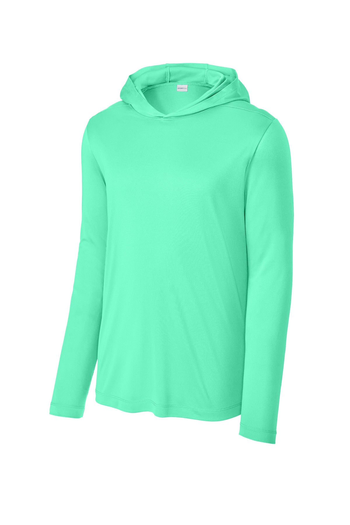 Sport-Tek Posi-UV Pro Long Sleeve Hoodie ST420LSH Bright Seafoam