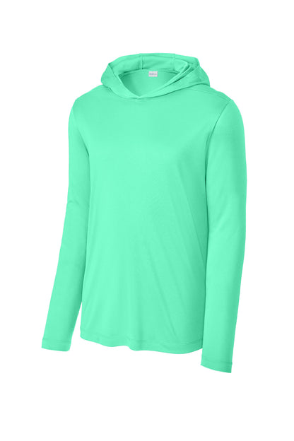 Sport-Tek Posi-UV Pro Long Sleeve Hoodie ST420LSH Bright Seafoam