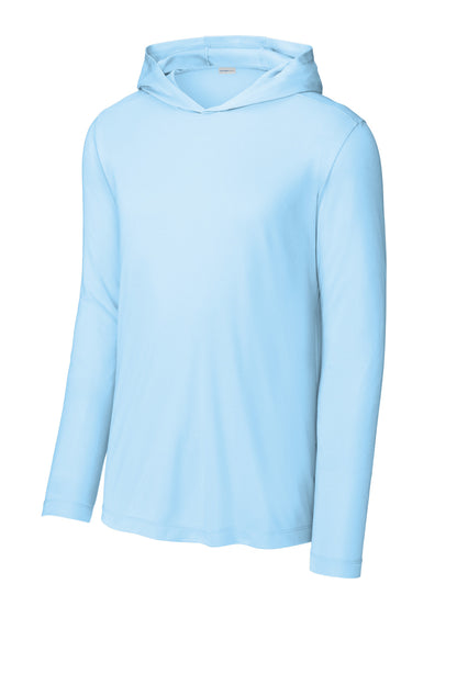 Sport-Tek Posi-UV Pro Long Sleeve Hoodie ST420LSH Light Blue