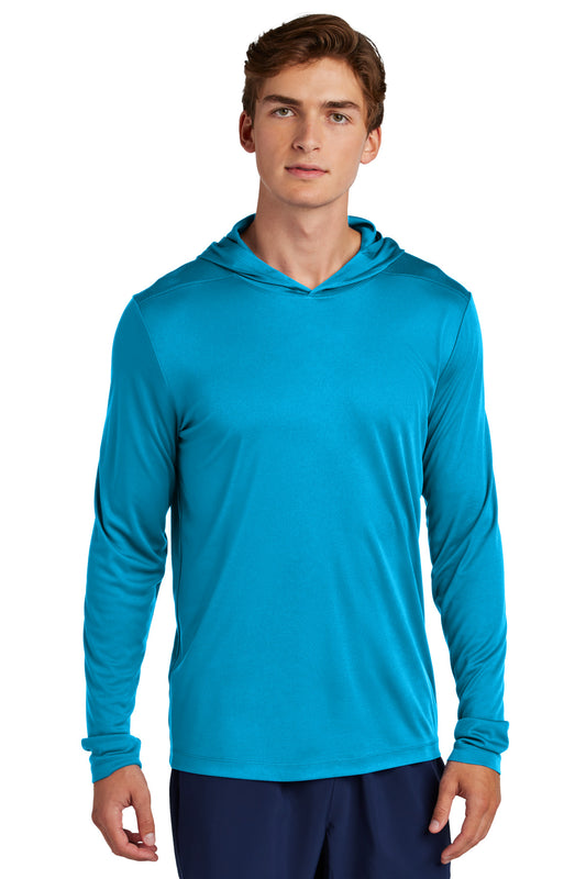 Sport-Tek Posi-UV Pro Long Sleeve Hoodie ST420LSH Sapphire