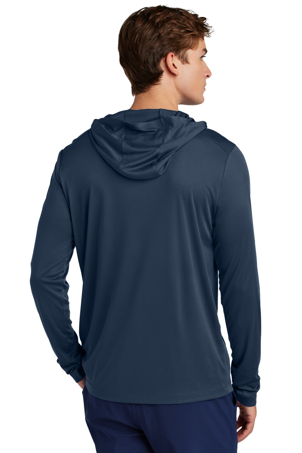 Sport-Tek Posi-UV Pro Long Sleeve Hoodie ST420LSH True Navy