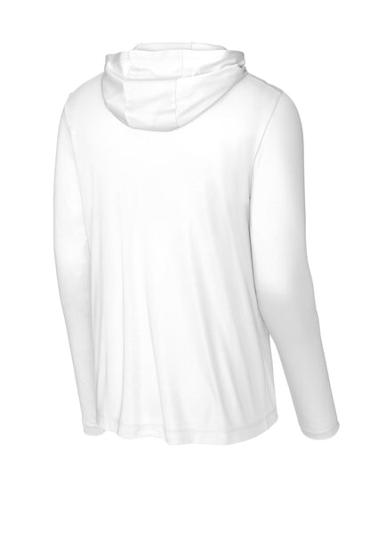 Sport-Tek Posi-UV Pro Long Sleeve Hoodie ST420LSH White