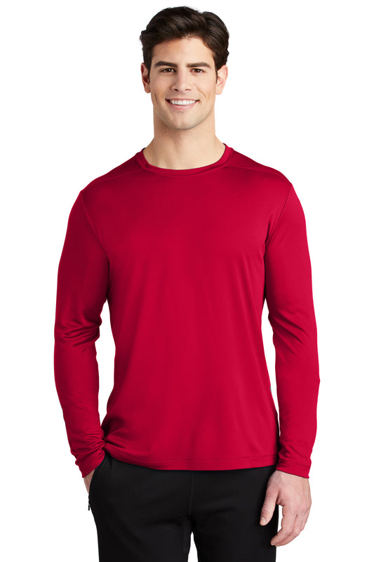 Sport-Tek  Posi-UV Pro Long Sleeve Tee. ST420LS Deep Red