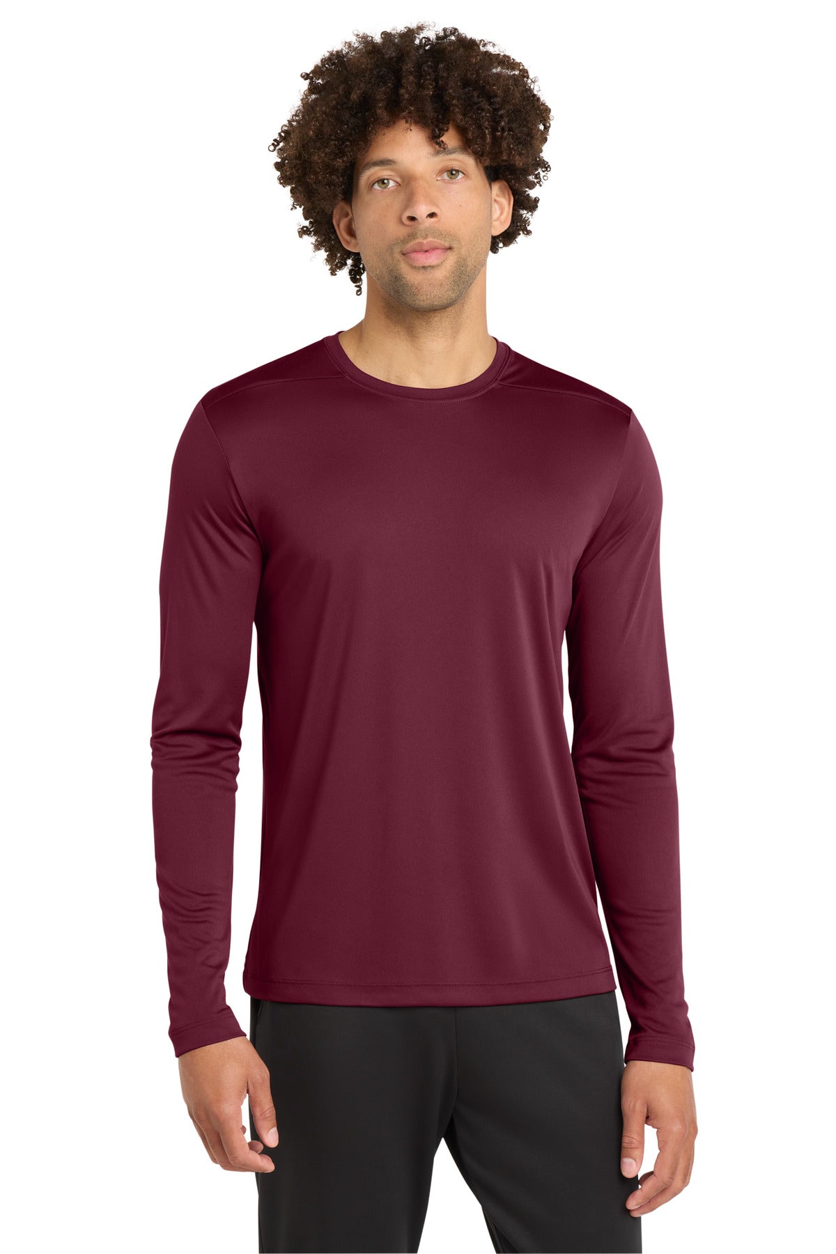 Sport-Tek Posi-UV Pro Long Sleeve Tee ST420LS Cardinal