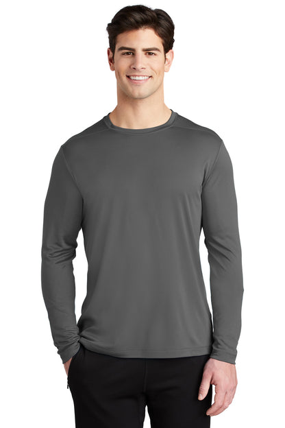 Sport-Tek  Posi-UV Pro Long Sleeve Tee. ST420LS Dark Smoke Grey