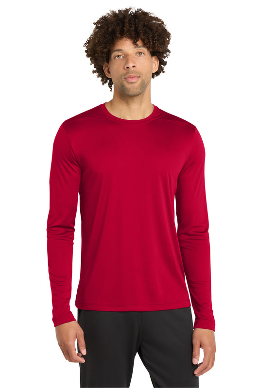 Sport-Tek Posi-UV Pro Long Sleeve Tee ST420LS Deep Red