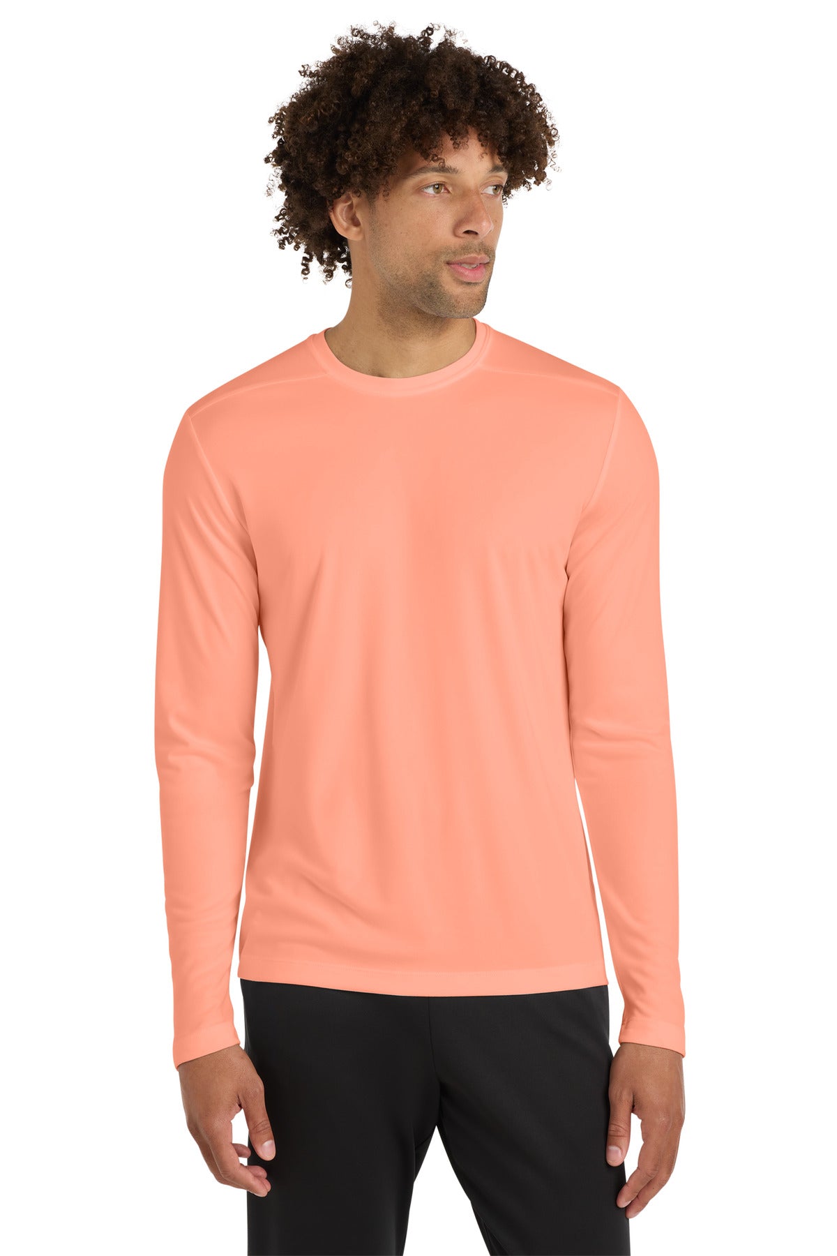 Sport-Tek Posi-UV Pro Long Sleeve Tee ST420LS Soft Coral