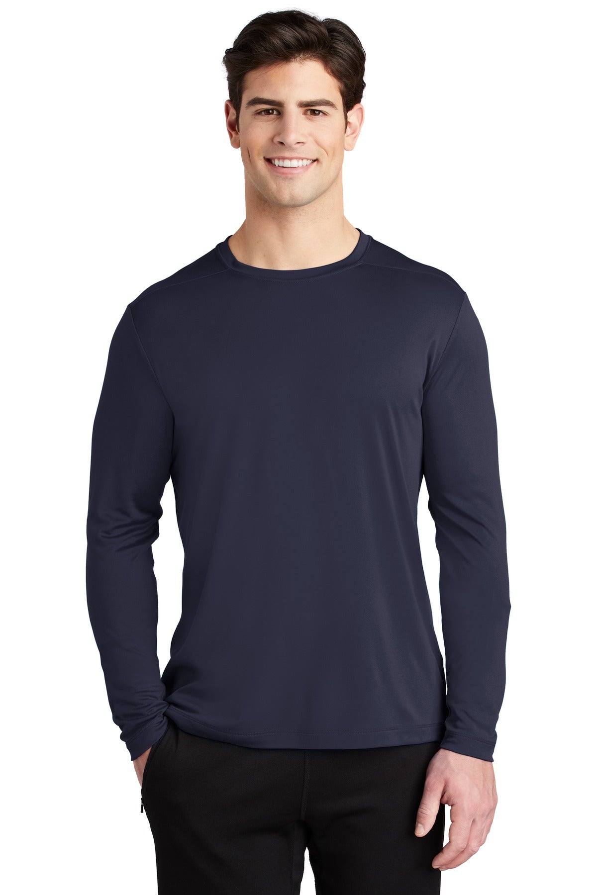 Sport-Tek  Posi-UV Pro Long Sleeve Tee. ST420LS True Navy