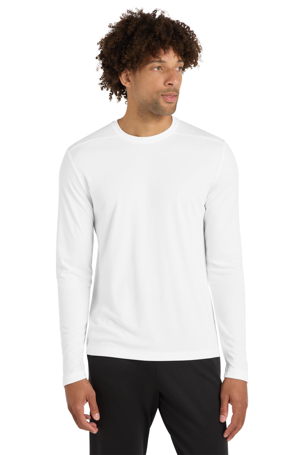 Sport-Tek Posi-UV Pro Long Sleeve Tee ST420LS White