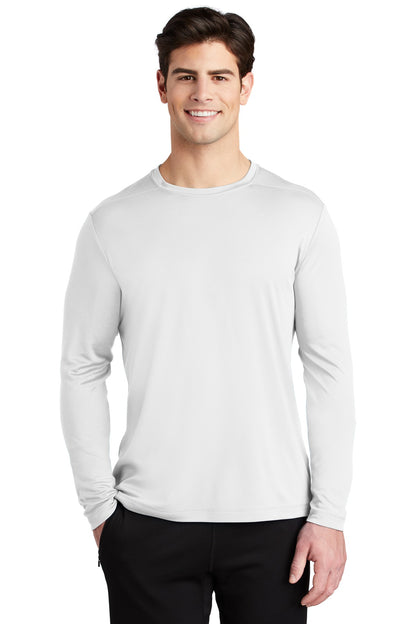 Sport-Tek  Posi-UV Pro Long Sleeve Tee. ST420LS White