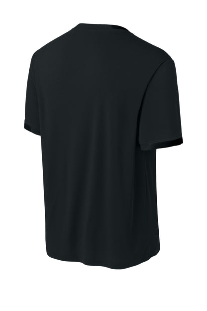 Sport-Tek Club Short Sleeve Crew ST440 Black/ Black