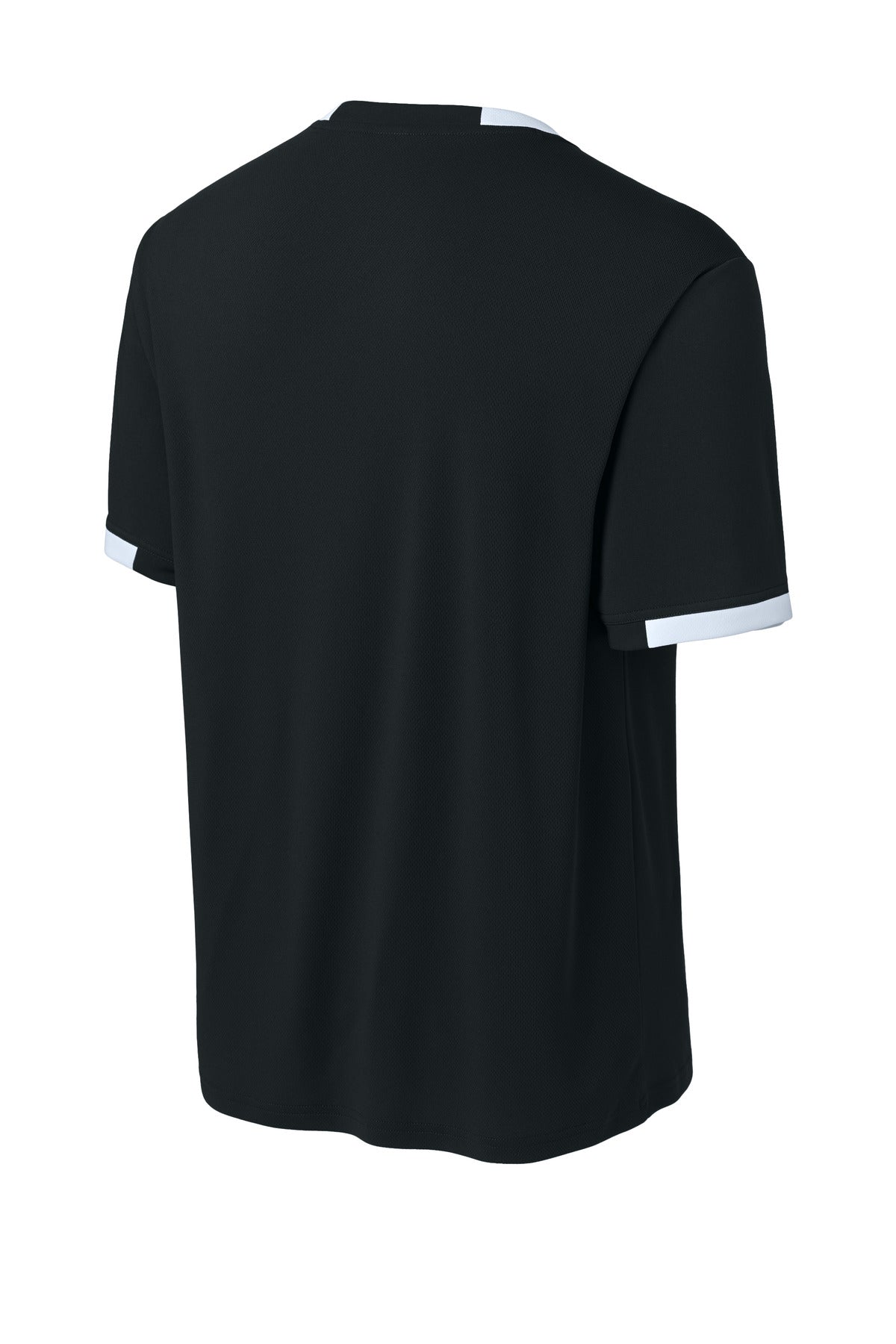 Sport-Tek Club Short Sleeve Crew ST440 Black/ White