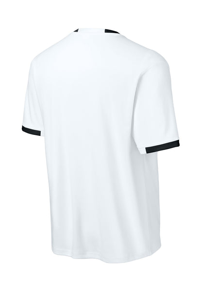 Sport-Tek Club Short Sleeve Crew ST440 White/ Black