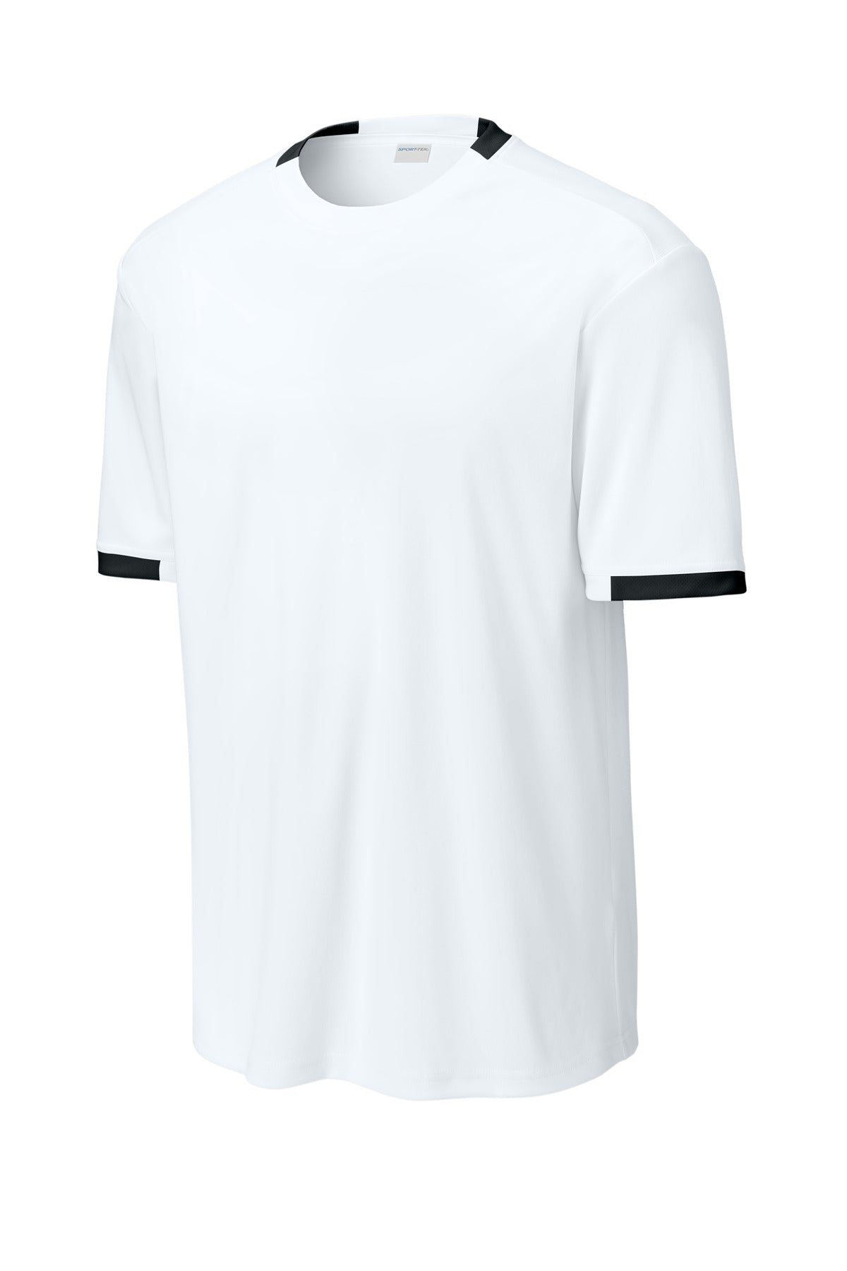 Sport-Tek Club Short Sleeve Crew ST440 White/ Black
