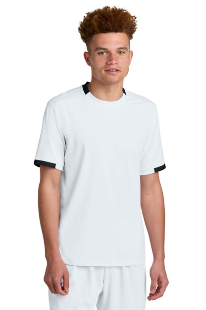 Sport-Tek Club Short Sleeve Crew ST440 White/ Black