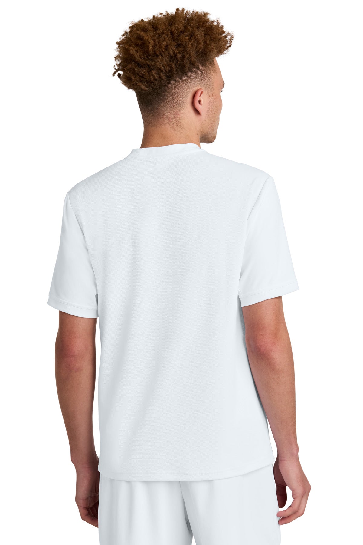 Sport-Tek Club Short Sleeve Crew ST440 White/ White