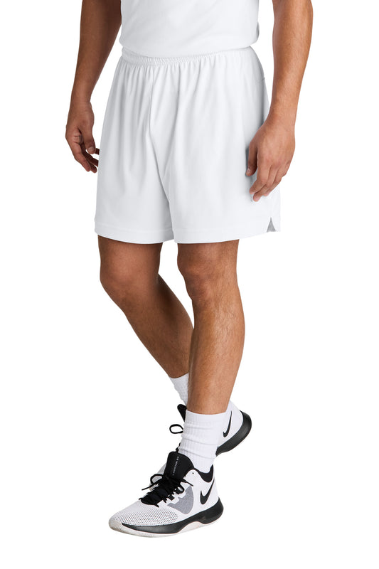 Sport-Tek Club 7 Short ST442 White/ White