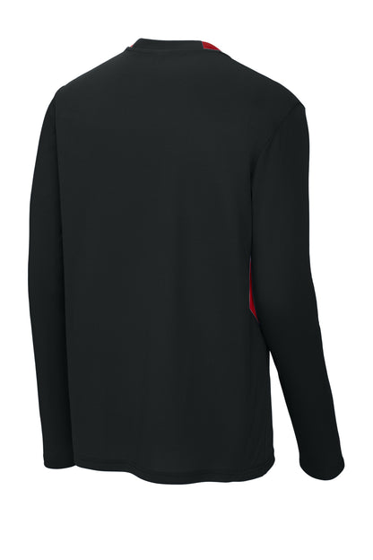 Sport-Tek Club 1/4-Zip Pullover ST443 Black/ Deep Red