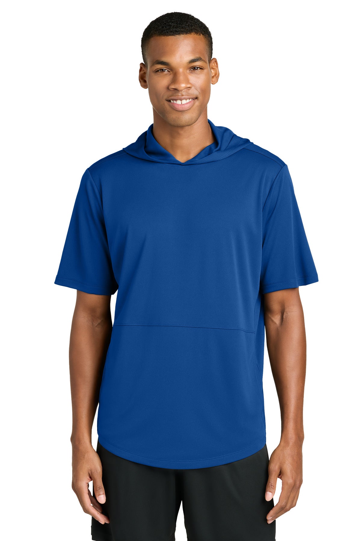 Sport-Tek Club Short Sleeve Hoodie ST445 True Royal
