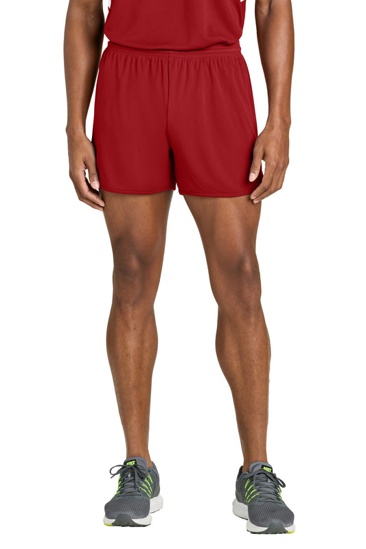 Sport-Tek Club 4 Track Short ST447 Deep Red