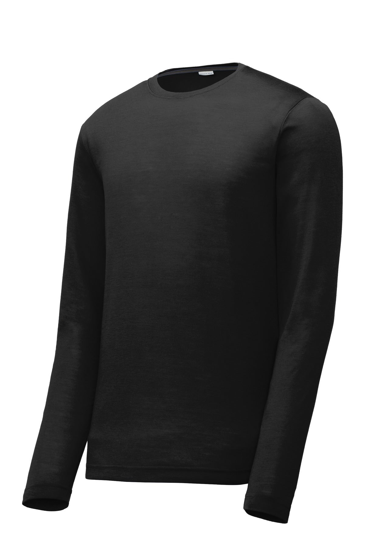 Sport-Tek Long Sleeve PosiCharge Competitor Cotton Touch Tee. ST450LS Black