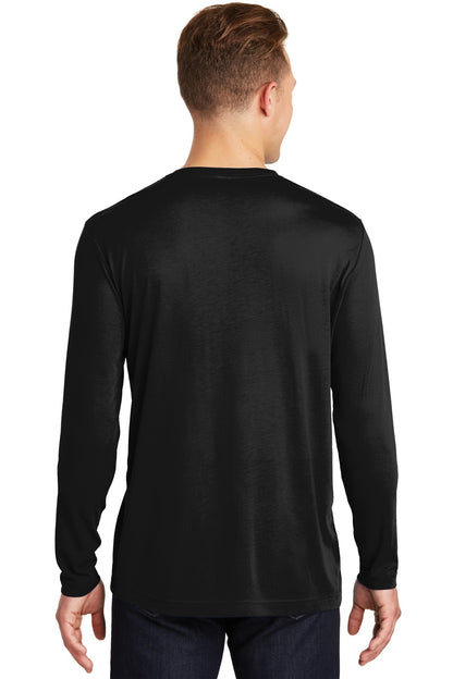 Sport-Tek Long Sleeve PosiCharge Competitor Cotton Touch Tee. ST450LS Black