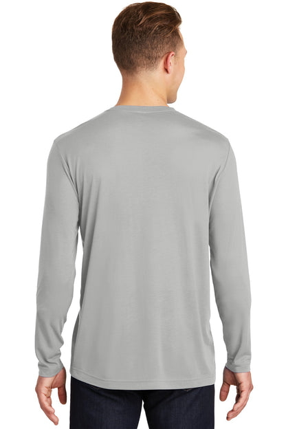 Sport-Tek Long Sleeve PosiCharge Competitor Cotton Touch Tee. ST450LS Silver