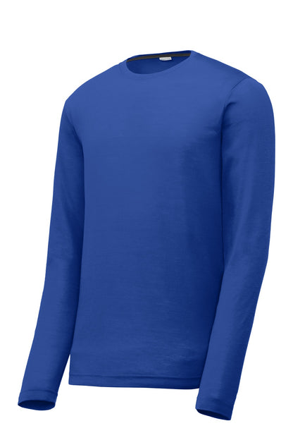 Sport-Tek Long Sleeve PosiCharge Competitor Cotton Touch Tee. ST450LS True Royal