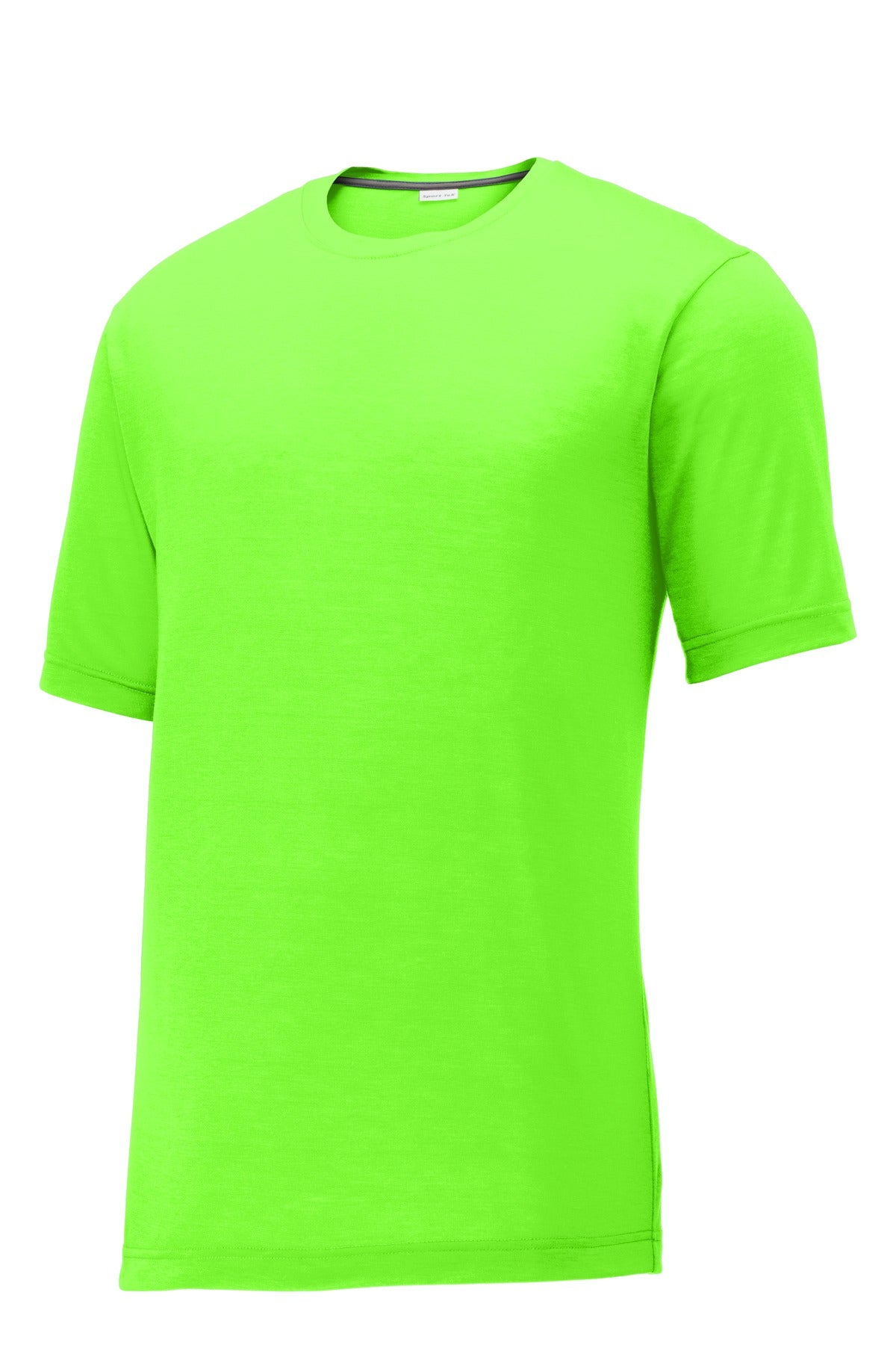 Sport-Tek PosiCharge Competitor Cotton Touch Tee. ST450 Neon Green