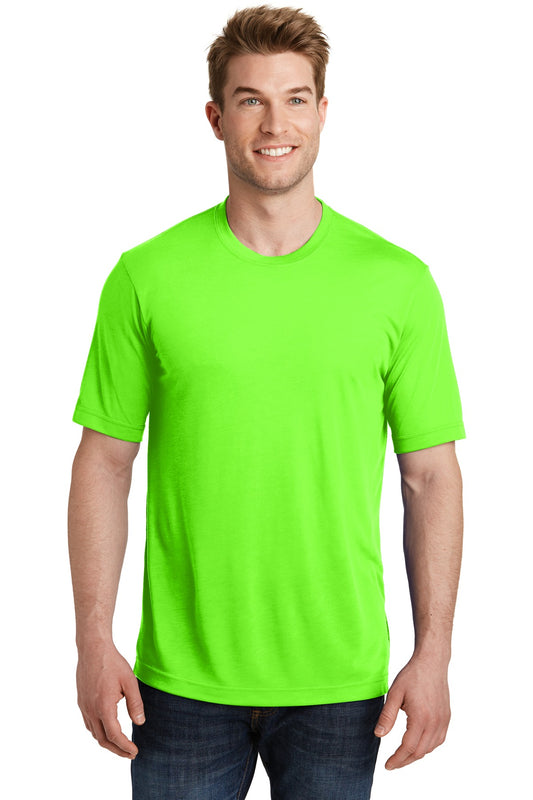 Sport-Tek PosiCharge Competitor Cotton Touch Tee. ST450 Neon Green