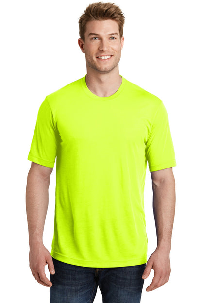Sport-Tek PosiCharge Competitor Cotton Touch Tee. ST450 Neon Yellow