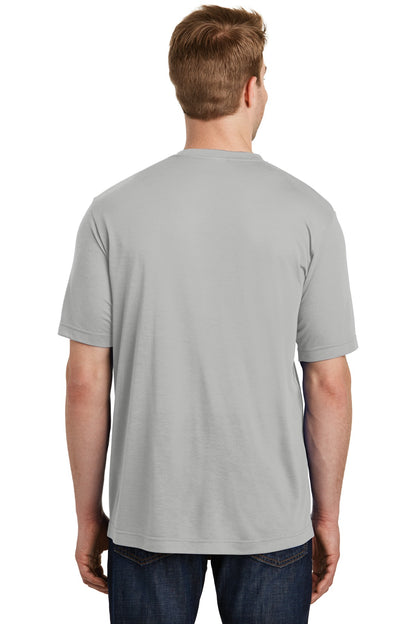 Sport-Tek PosiCharge Competitor Cotton Touch Tee. ST450 Silver