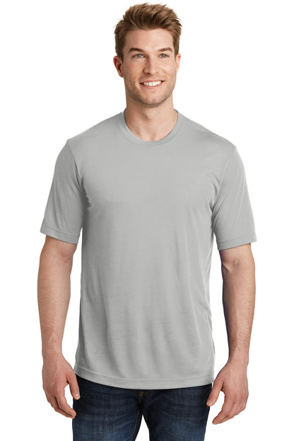 Sport-Tek PosiCharge Competitor Cotton Touch Tee. ST450 Silver