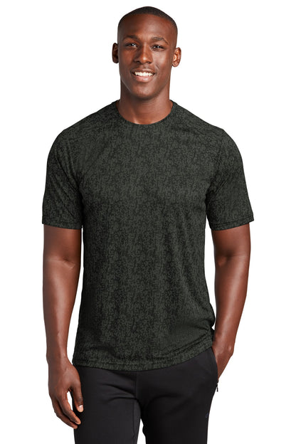 Sport-Tek  Digi Camo Tee. ST460 Black