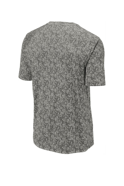 Sport-Tek  Digi Camo Tee. ST460 Grey Concrete