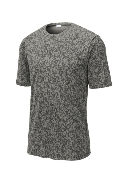 Sport-Tek  Digi Camo Tee. ST460 Grey Concrete