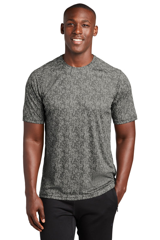 Sport-Tek  Digi Camo Tee. ST460 Grey Concrete